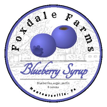Blueberry Syrup - Foxdale Farms